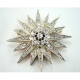 Prendedor Antiguo De Oro Y Plata Con Brillantes Y Diamantes Prendedor Antiguo De Oro Y Plata Con Brillantes Y Diamantes