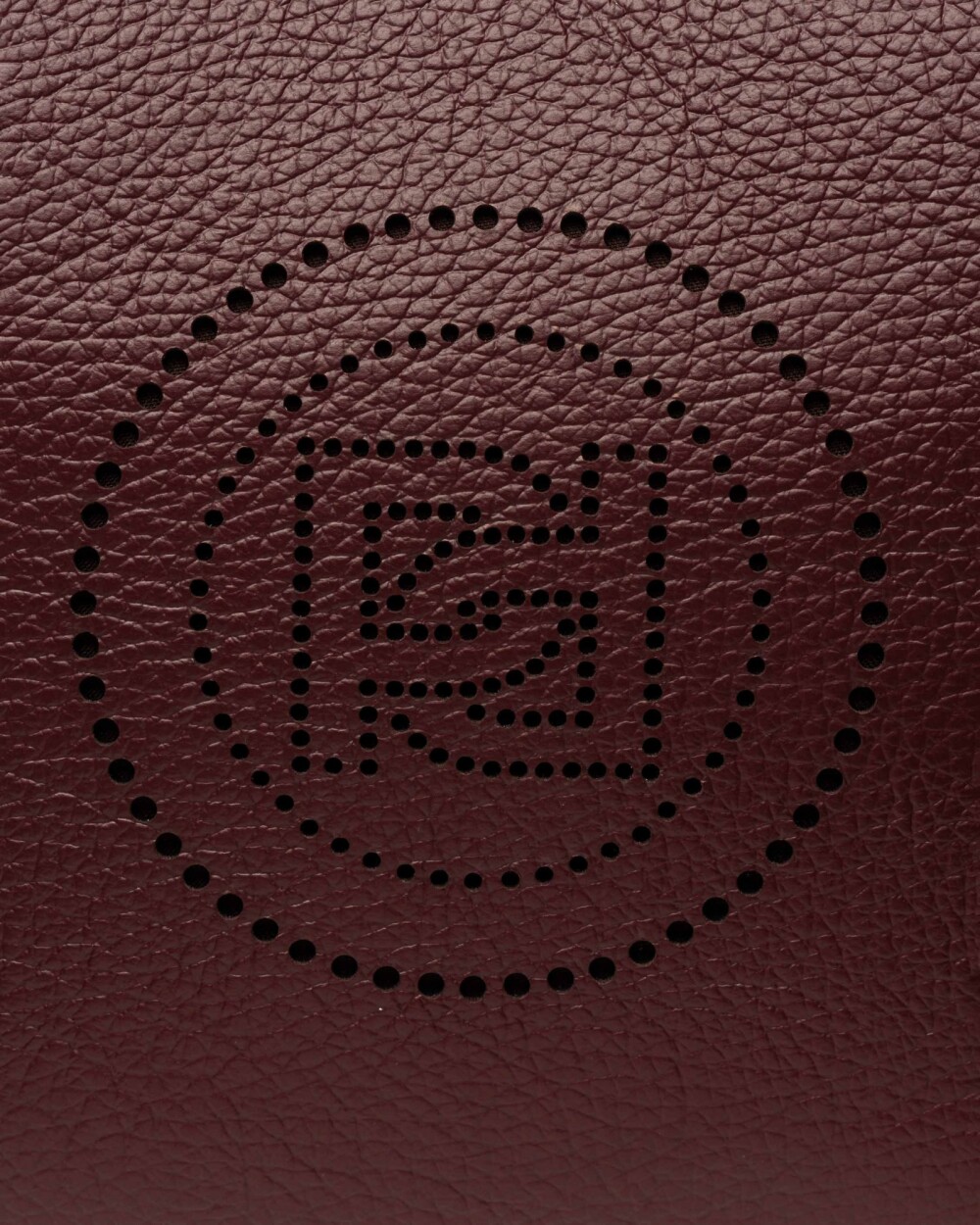 Bandolera Key en efecto cuero graneado Bordeaux