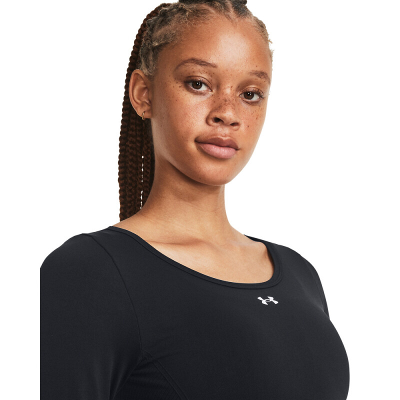 UA Vanish Seamless LS-GRN BLK-001