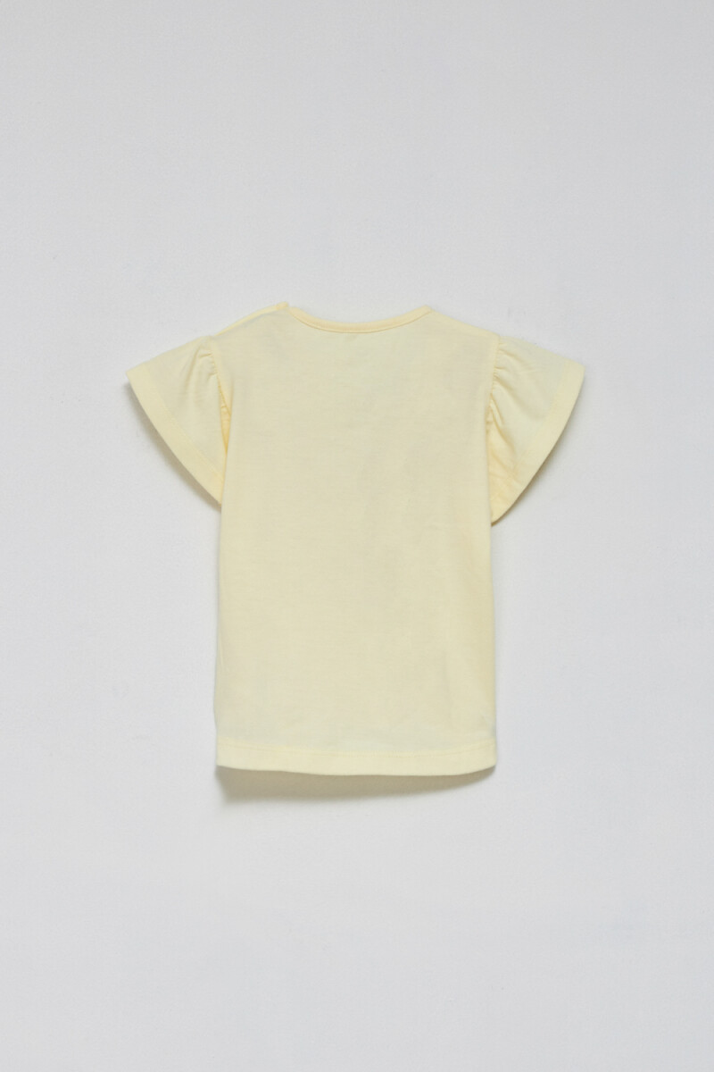 Remera volados Amarilla