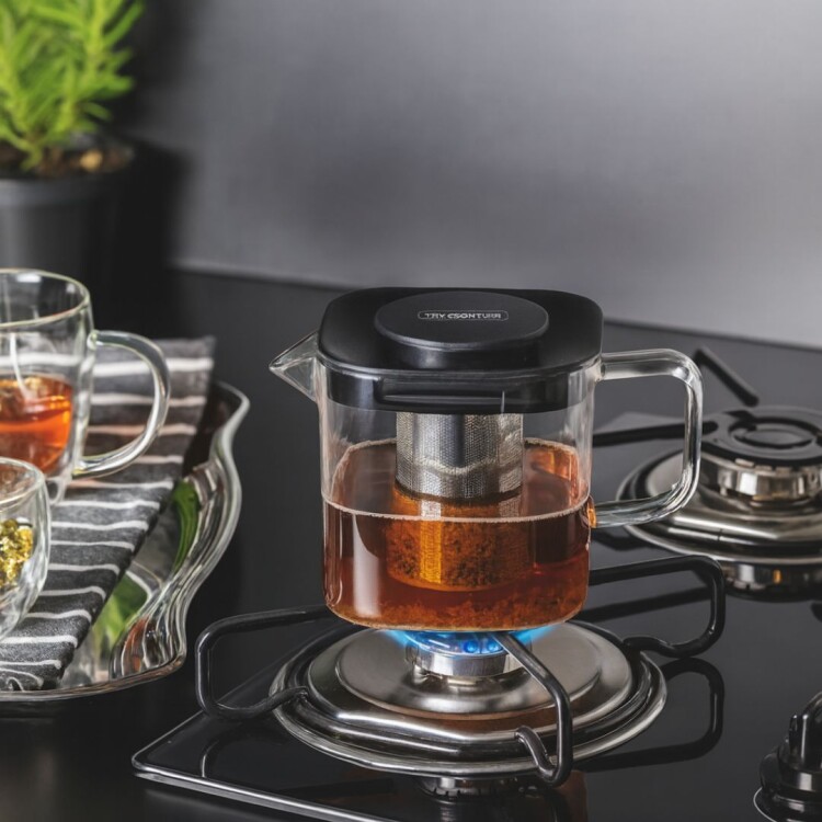 TETERA DE VIDRIO CON INFUSOR TRAMONTINA 600ML TETERA DE VIDRIO CON INFUSOR TRAMONTINA 600ML