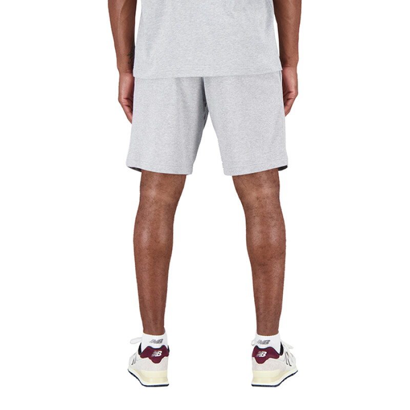 Short New Balance Essentials de Hombre - MS31540AG Gris Claro