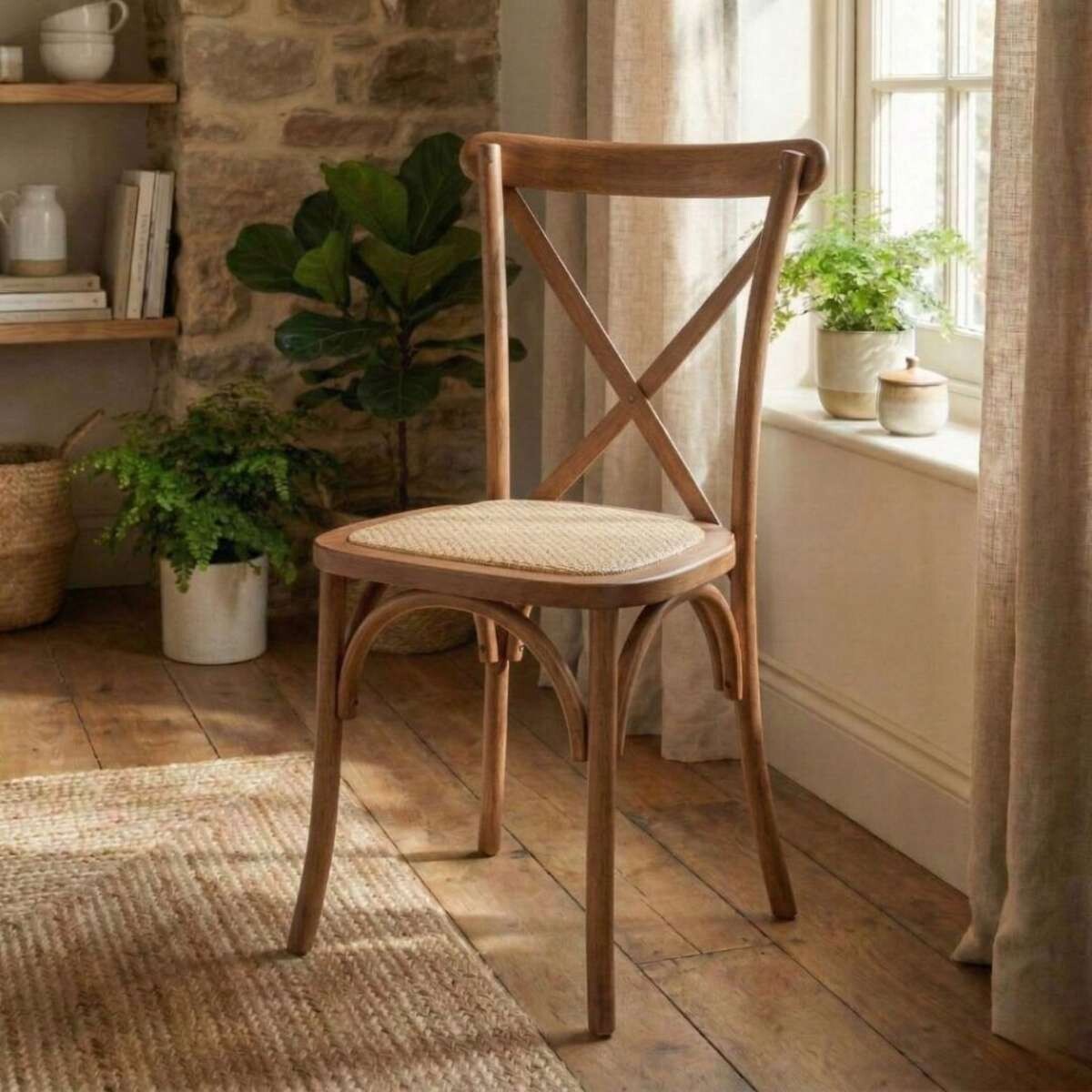 Silla de Comedor Clasica Vienesa - Nogal 