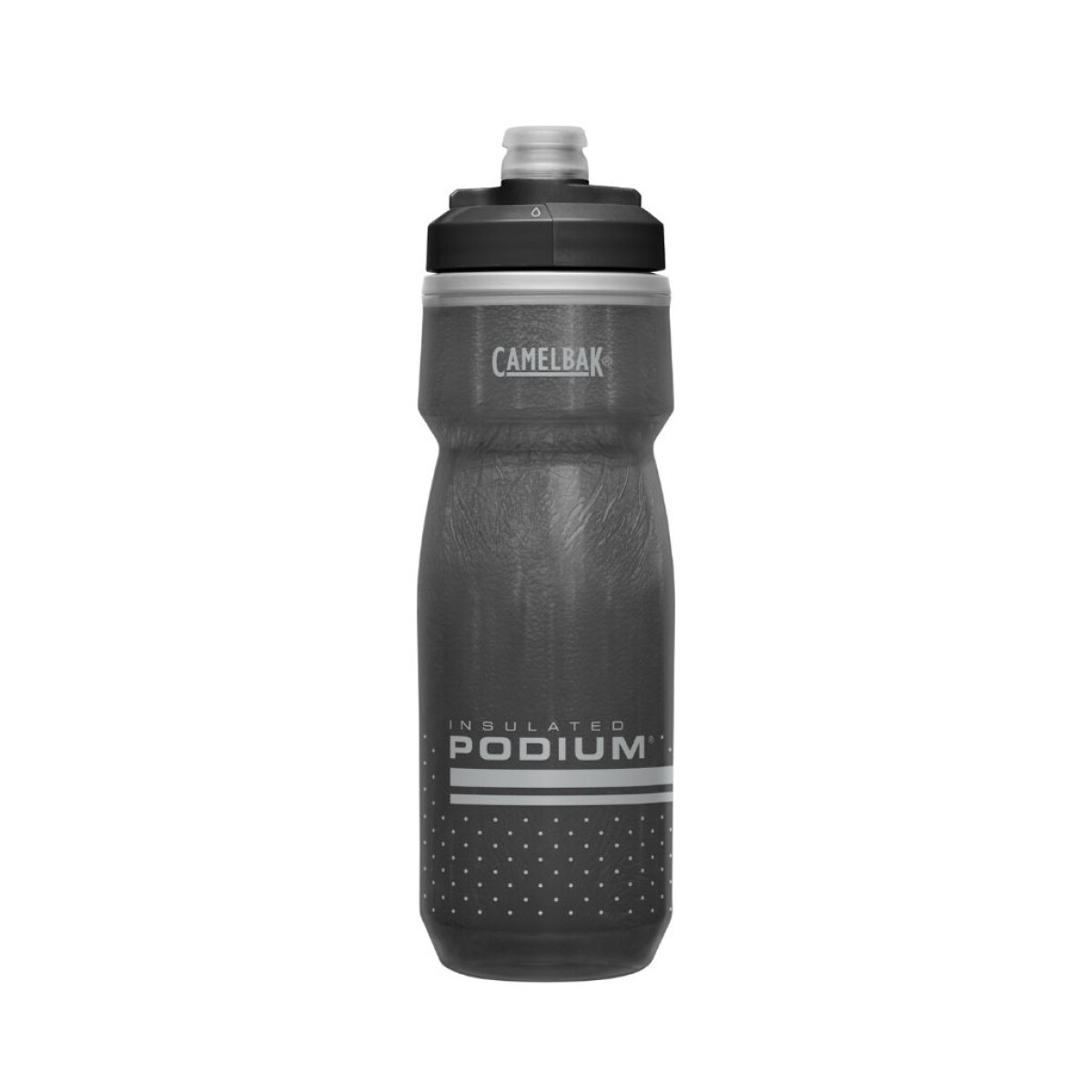 Botella Podium Chill 600 ml, Doble Insulación - Negro 