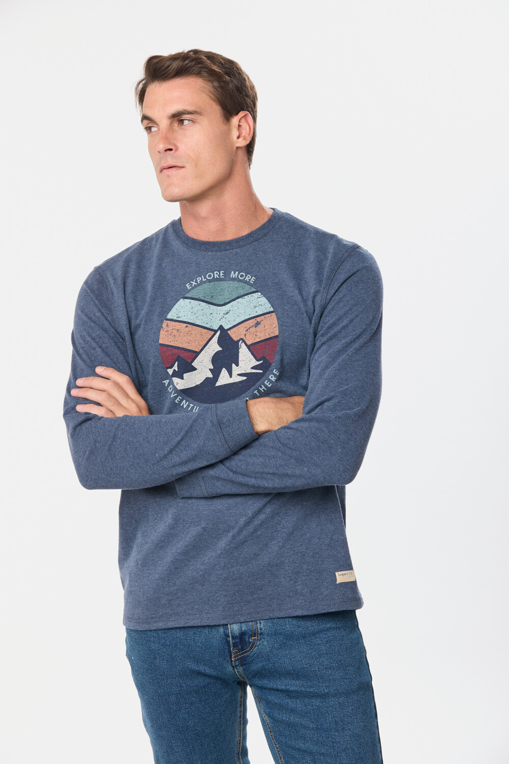 REMERA ESTAMPADA Azul