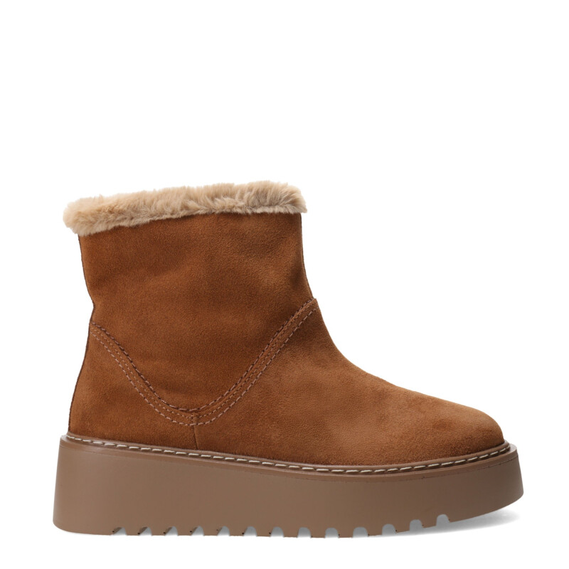 Botas de Mujer Bottero Caña Alta Con Piel Marrón Camel