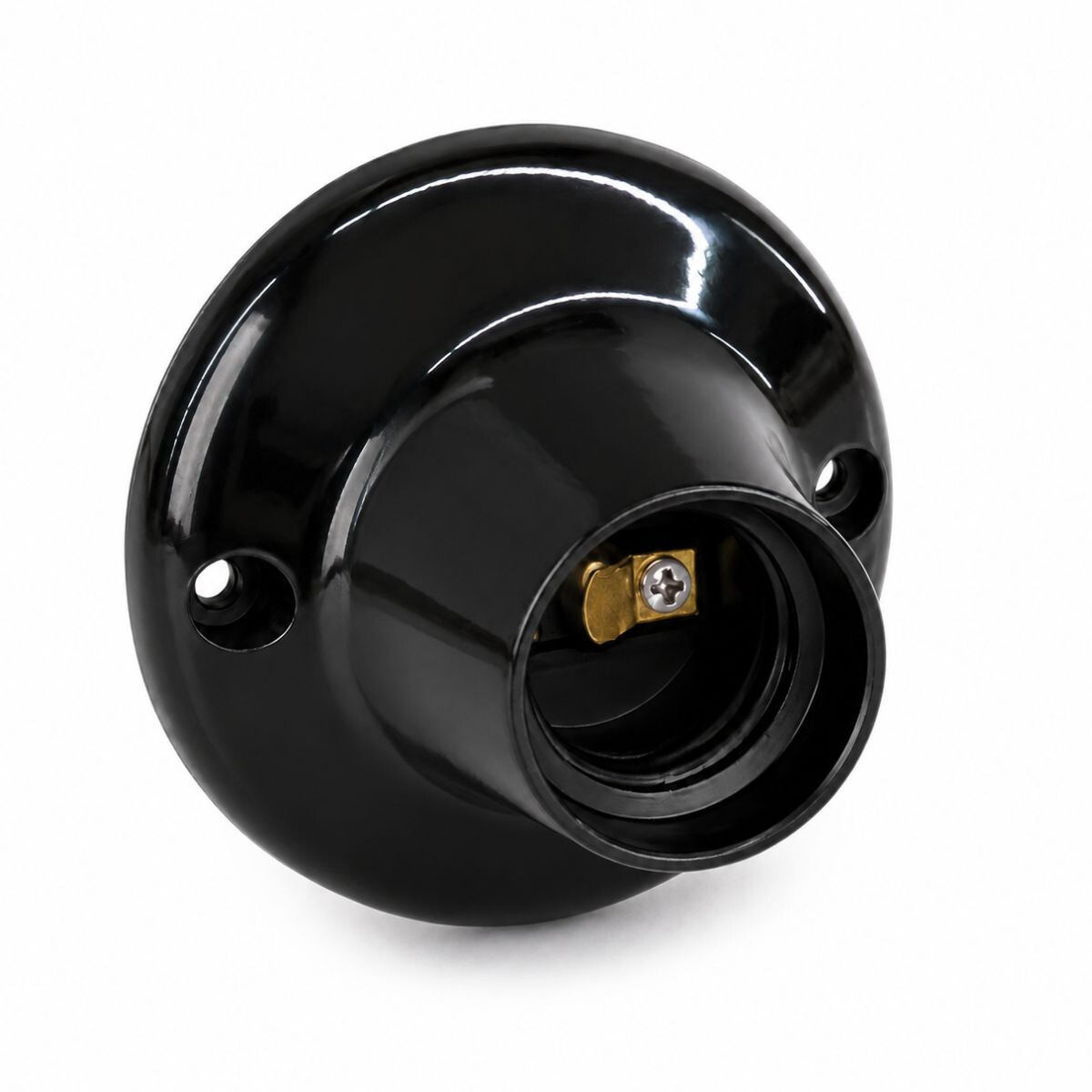 RECEPTACULO DE PLASTICO RECTO NEGRO Receptaculo De Plastico Recto Negro