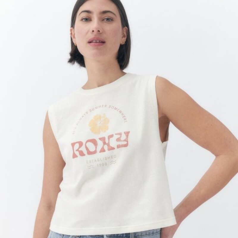 Musculosa Algodon Roxy Crudo