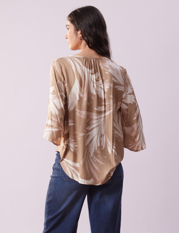 Blusa Print MULTI/TOSTADO