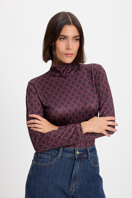 Polera Junno Bordeaux