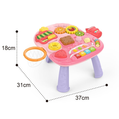 Andador Multifunción 4 En 1 Huanger He0817 Con Luces Ub ROSA