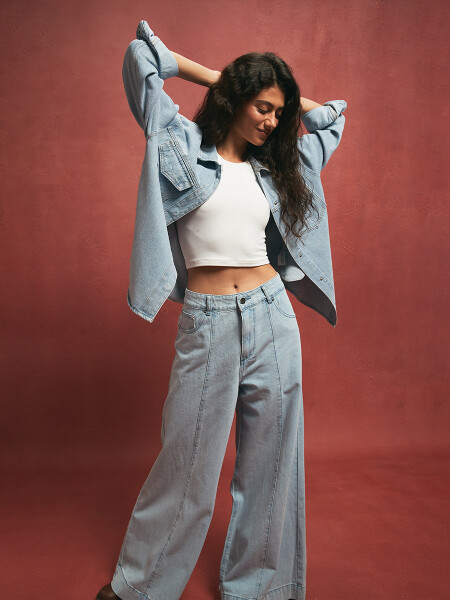 SOBRECAMISA BAHAMA CELESTE