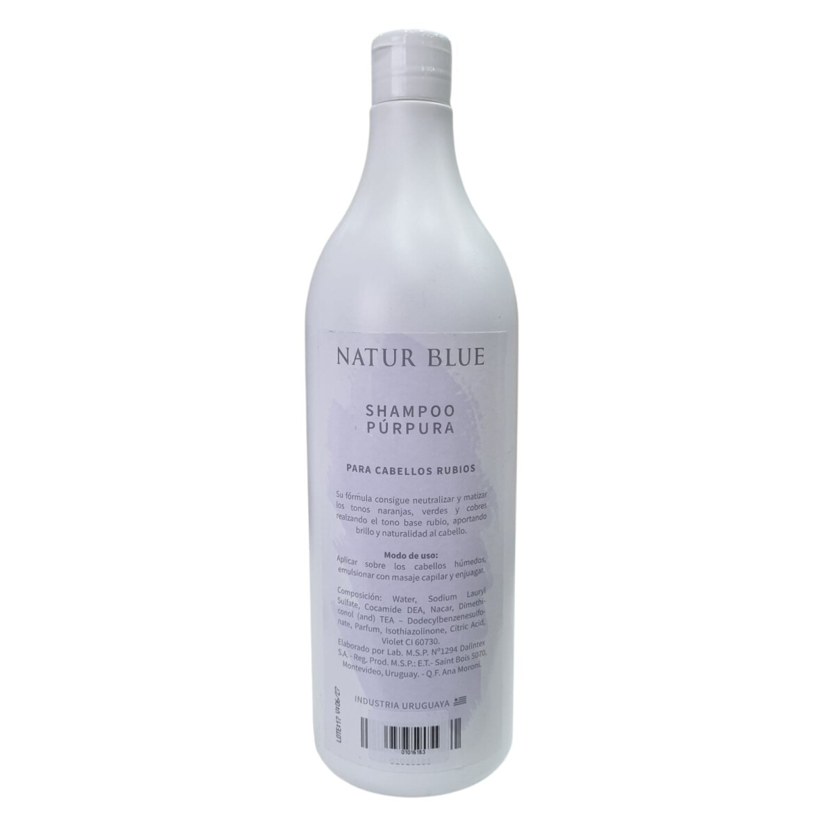 Shampoo Púrpura para Rubios NATUR BLUE - 1 L 