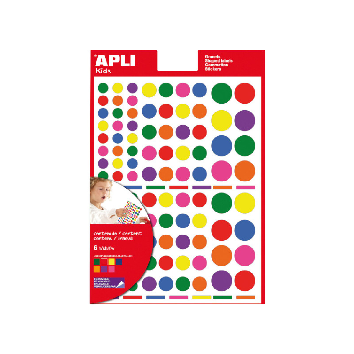 Sticker multicolor surtidas - Apli 