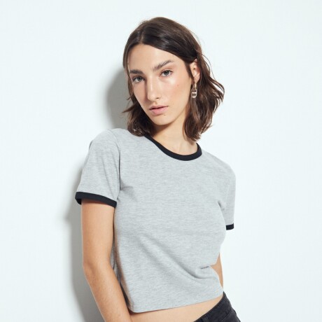 REMERA LAGUNARIA Gris Claro Melange