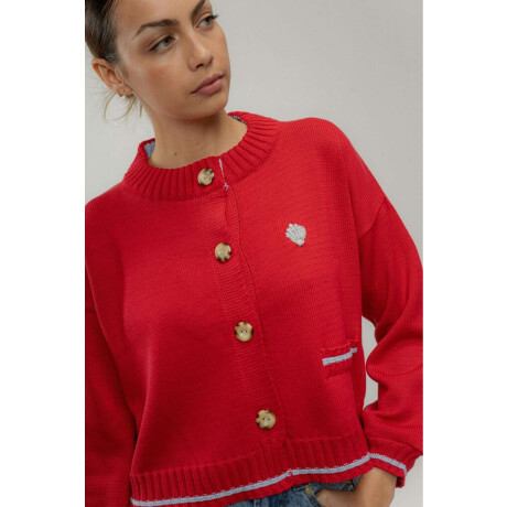 Cardigan Terro Cotton Rojo