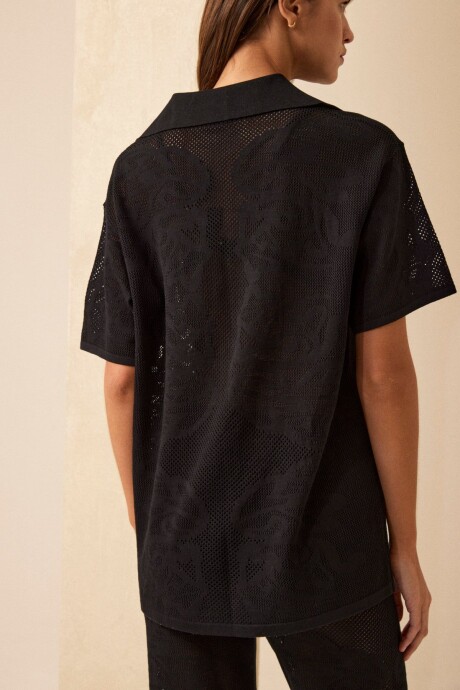 CAMISA PALM NEGRO