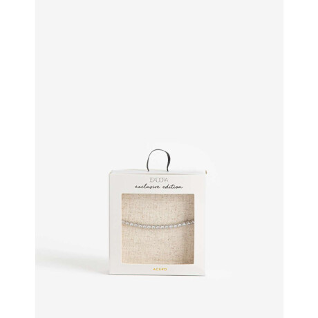 Pulsera Tennis De Acero Plateado