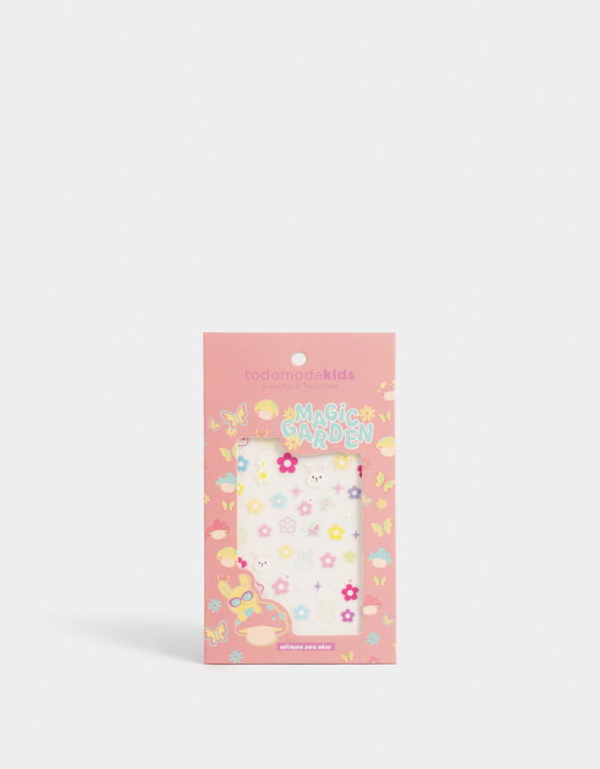 Accesorios de Cosmética Infantiles Mini Autoadhesivos Para Uñas Magic Garden - Combinacion Multicolor