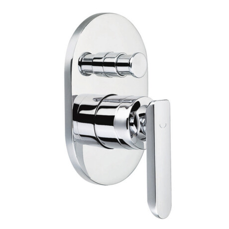 Griferia De Ducha De Empotrar Monocomando Cromo Aqualia Edimburgo CROMO