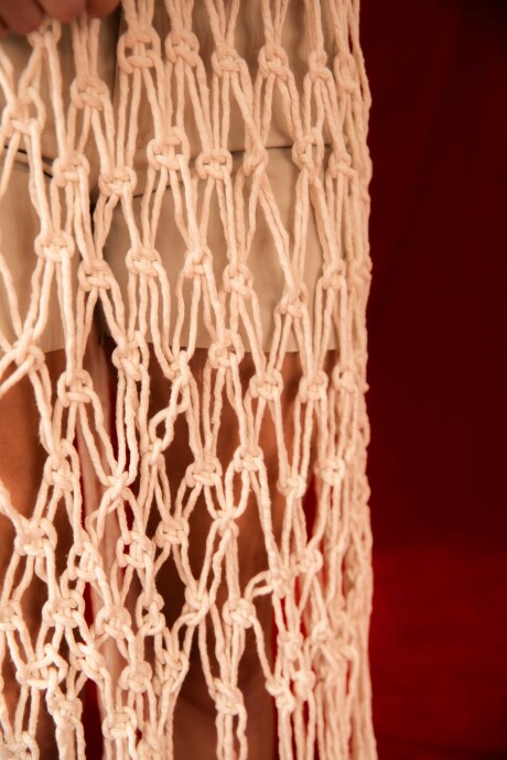 Beach Net Dress Blanco