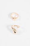 Set de anillos bold estrella dorado