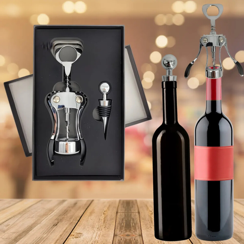 Set de sacacorchos y tapón de vinos Set de sacacorchos y tapón de vinos