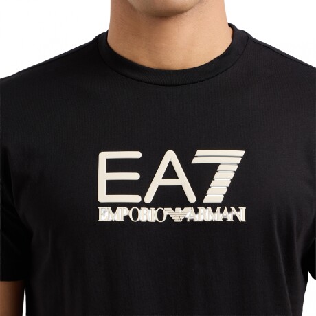 ARMANI VISIBILITY COTTON CREW-NECK Black