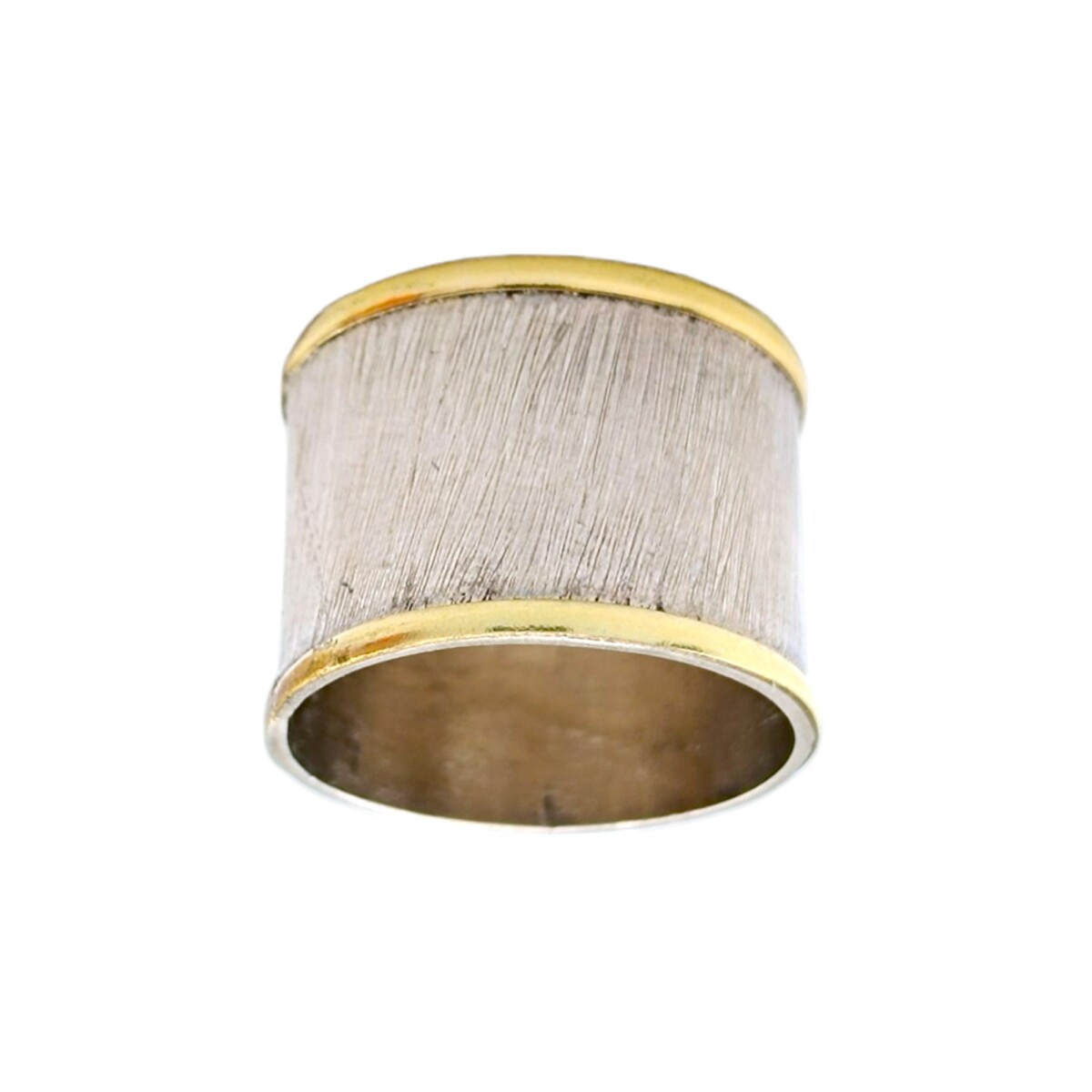 Anillo Esclavo-Plata y Oro-Sin Piedra-AN5844 - sinpiedra 