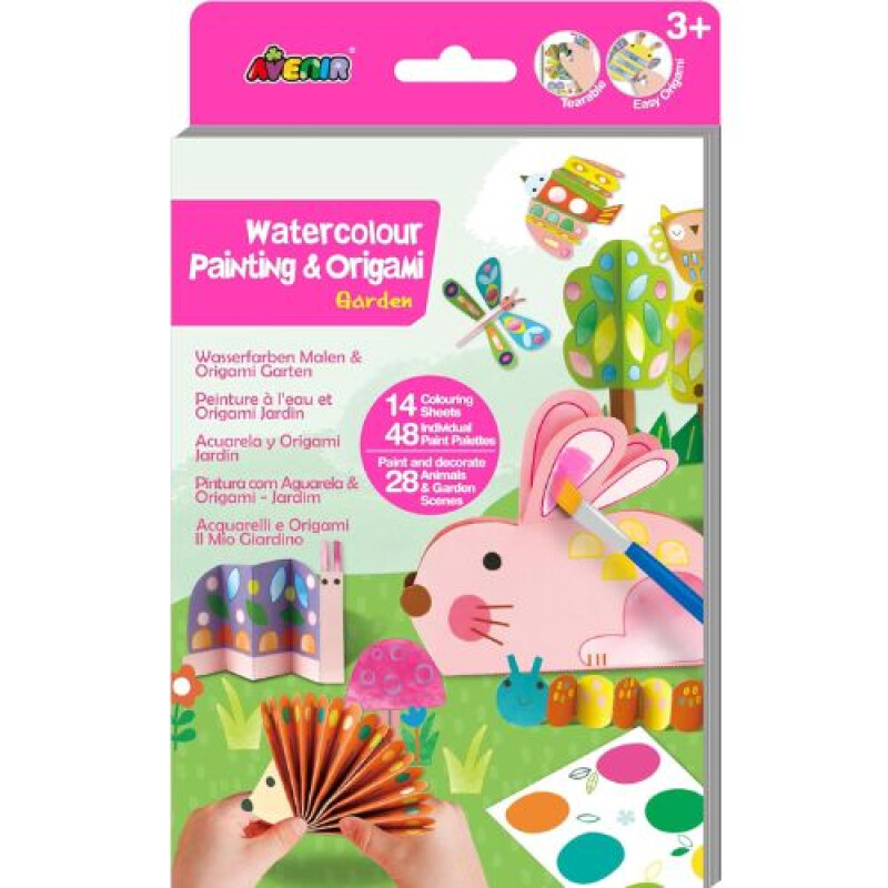 Block de Acuarela y Origami- Jardin Block De Acuarela Y Origami- Jardin