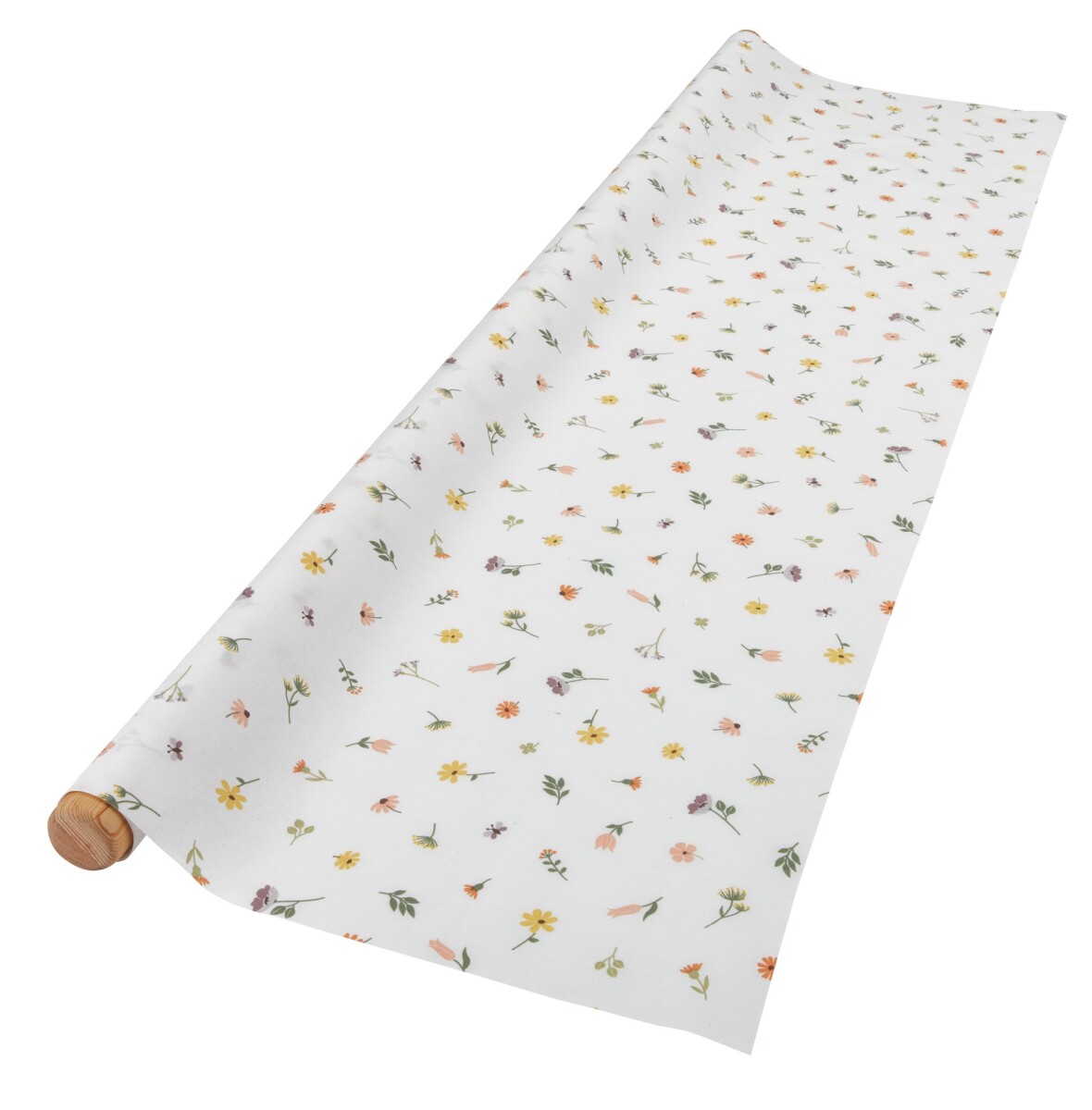 Mantel forrado HVITMYRAK 140 flores 