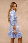 VESTIDO LEXY ANIMAL PRINT CELESTE VESTIDO LEXY ANIMAL PRINT CELESTE