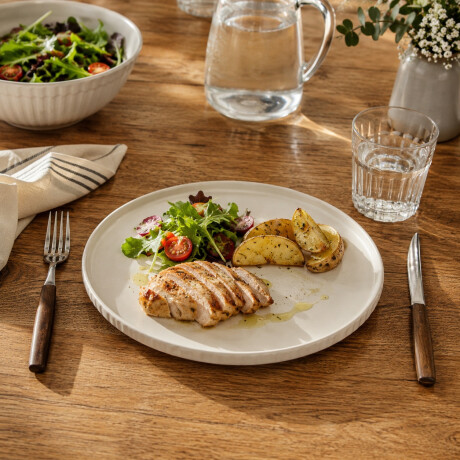 Plato de Mesa Llano en Cerámica Nimbo D27cm- Por Unidad Plato de Mesa Llano en Cerámica Nimbo D27cm- Por Unidad