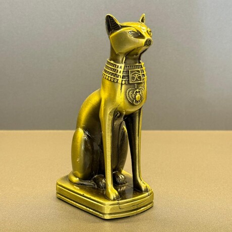 Gato Egipcio Metálico Decorativo Alto 15cm x Largo 8cm x Ancho 6cm Gato Egipcio Metálico Decorativo Alto 15cm x Largo 8cm x Ancho 6cm