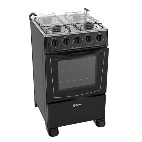 Cocina Thompson Combinada Cth 1500 Color Negro Con Puerta Con Visor 220v Cocina Thompson Combinada Cth 1500 Color Negro Con Puerta Con Visor 220v