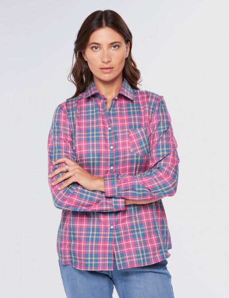 CAMISA CUADROS Rosa