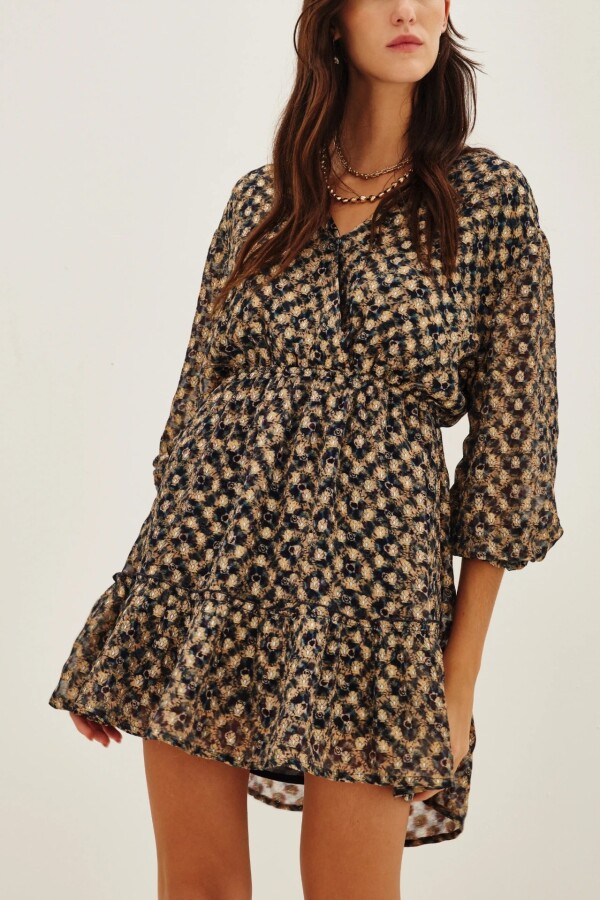 Vestido Sakura Batik Azul