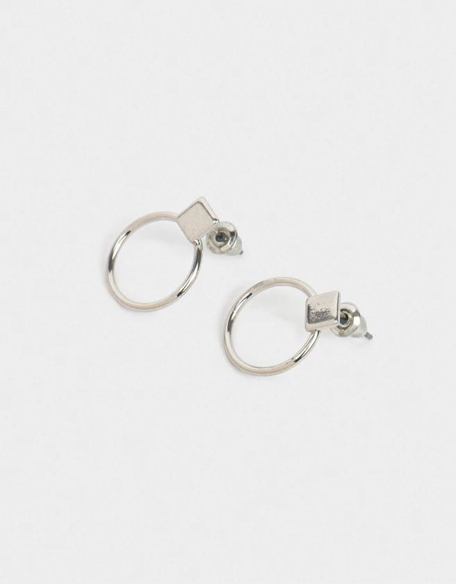 Aros Pasantes De metal Aros De Metal - Plateado