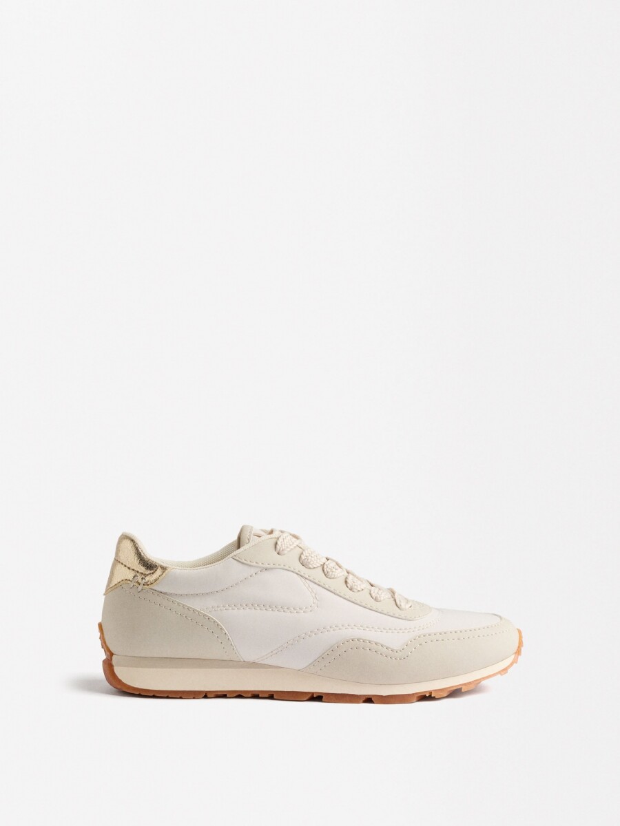 Zapatillas Combinadas De Nylon blanco