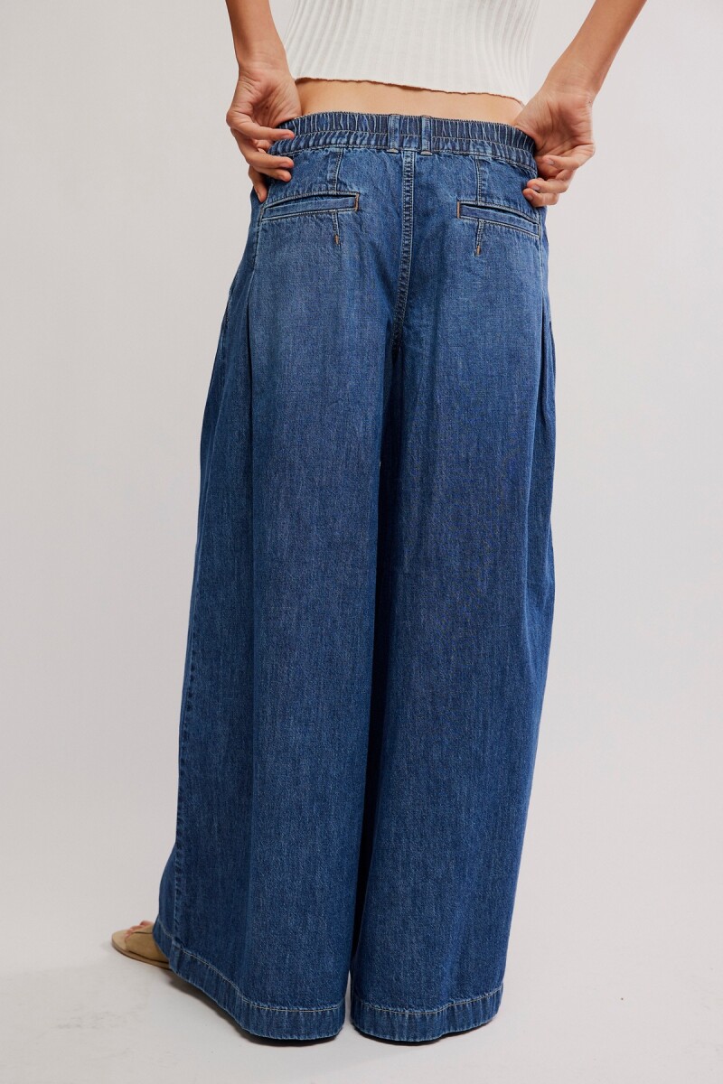 PANTALON WIDE SCOUT Azul