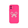 Protector iPhone 11 moño brillante color fucsia Protector Iphone 11 Moño Brillante Color Fucsia