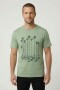 Remera m/c estampada Rambla VERDE