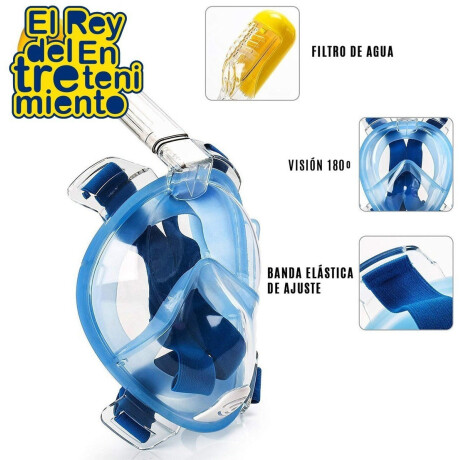 Máscara De Buceo Pro Cara Completa Snorkel Antiniebla Máscara De Buceo Pro Cara Completa Snorkel Antiniebla