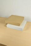 Caja Cuadrada 30x30x5,5 cm REVERSIBLE BLANCO MADERA
