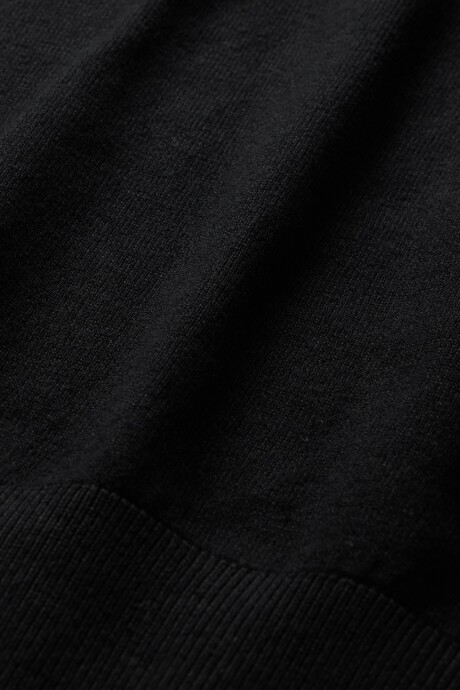 Buzo Algodòn Escote V Hombre Black