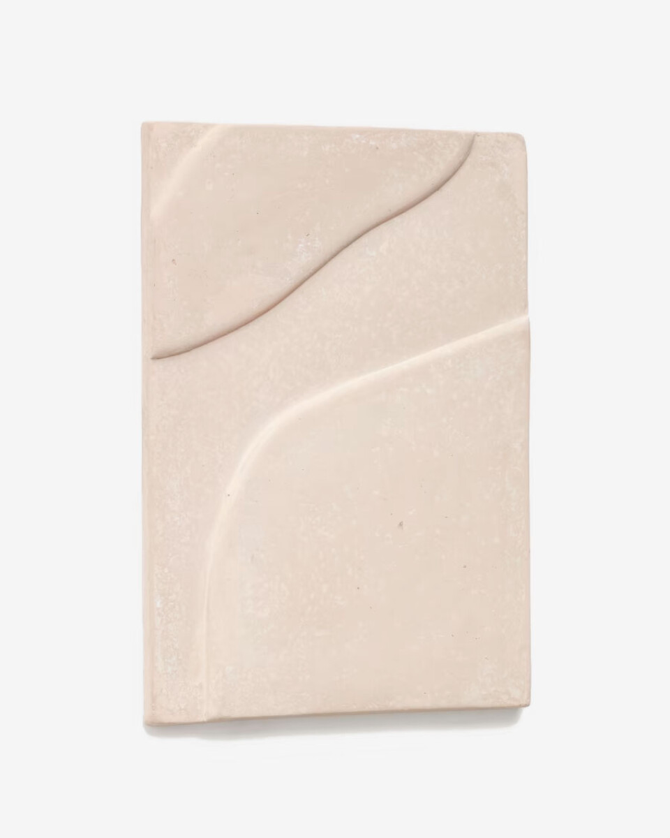 Cuadro Mirta de papel maché beige 40 x 58 cm 
