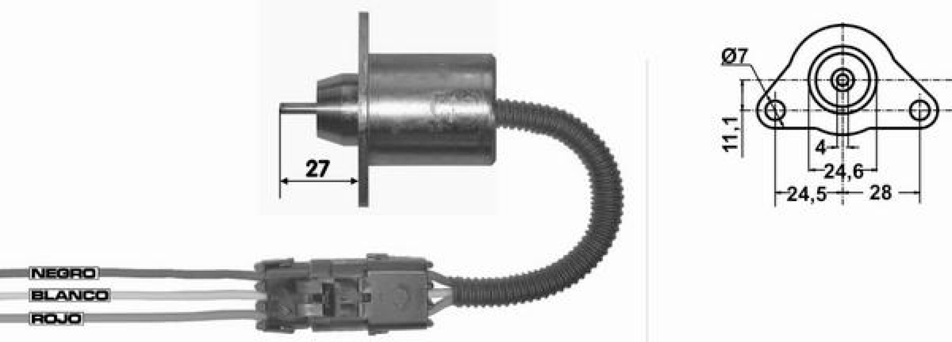 AUTOMATICO DE ARRANQUE - SOLENOIDE PARE KOMATSU 12V=YK169B.12V LC 