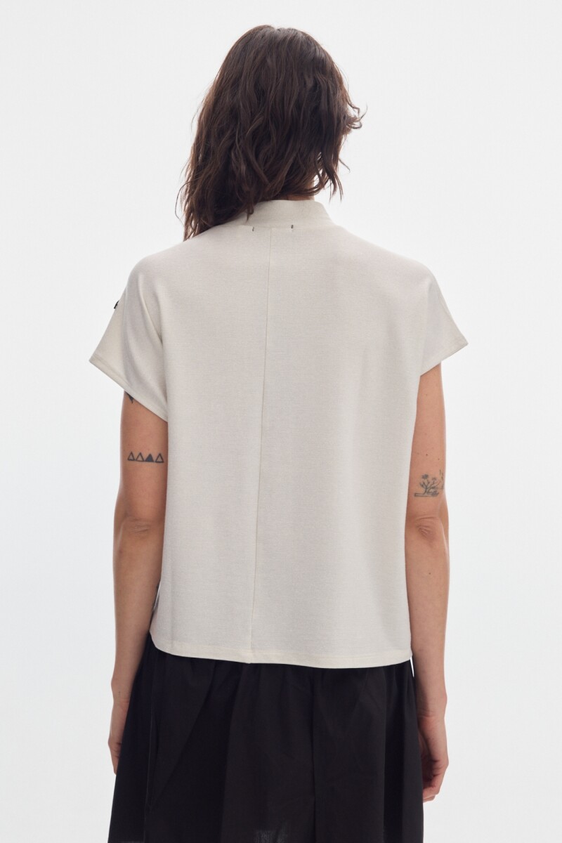 Blusa Yuri Shiny Silver