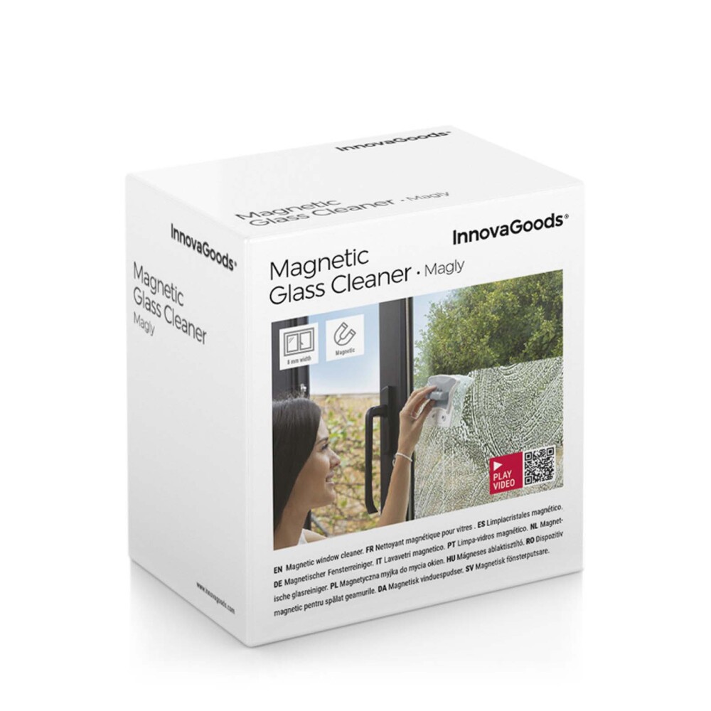 LIMPIADOR VENTANAS MAGNÉTICO ABS-IMAN-CAUCHO-Y-POLIESTER GRIS V0103711