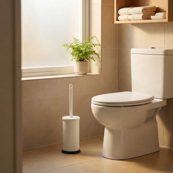 Escobilla Cepillo Inodoro Accesorio Baño Acero Inoxidable IMBACK Color Blanco Escobilla Cepillo Inodoro Accesorio Baño Acero Inoxidable IMBACK Color Blanco